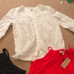 Madewell white blouse